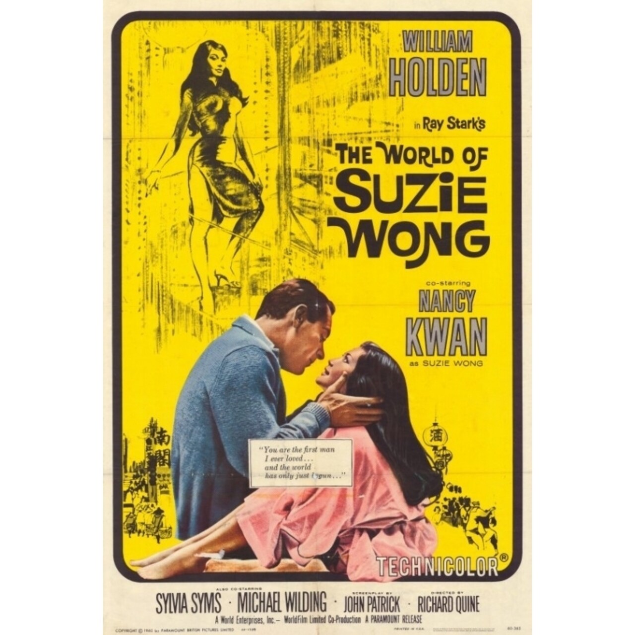 Pop Culture Graphics The World of Suzie Wong Movie Poster Print (27 x 40) - Item MOVEF4663